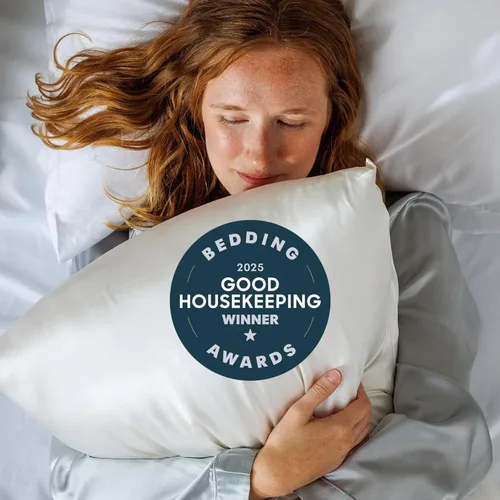 Miniatura 2 de Funda de almohada 100 % de seda pura de morera Fishers Finery de 30 mm (3/16 pulgadas), con calidad certificada por Good Houskeeping