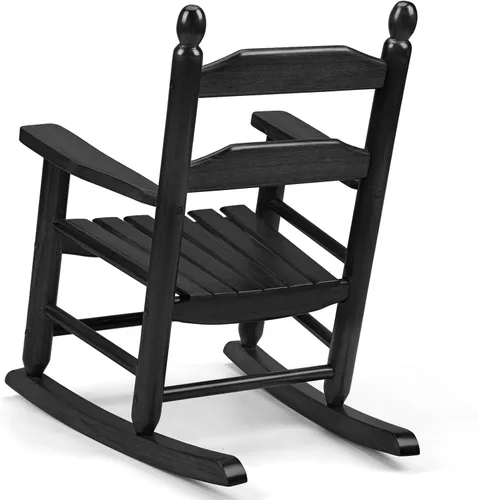 Miniatura 4 de GnL Recsports Mecedora de Porche de Madera para Niños - Perfecta para Uso Interior o Exterior, Mecedora para Todo Clima para Jardín, Césped, Balcón