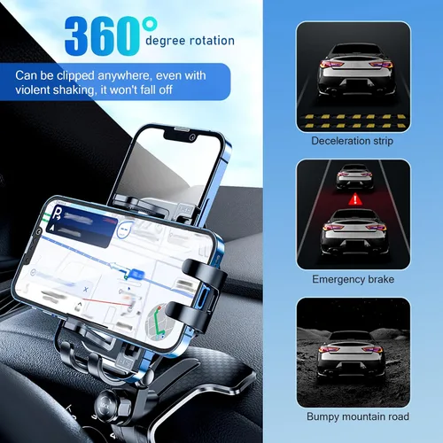 Miniatura 5 de Soporte universal para teléfono de automóvil, soporte de teléfono celular para salpicadero para tu automóvil, giratorio de 360 grados