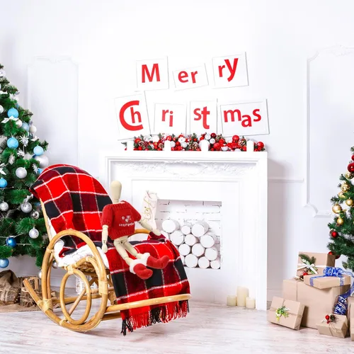 Miniatura 2 de Bencailor Juego de 6 piezas de accesorios de ropa para muñeca de Navidad con zapatos para muñeca y botas de nieve para accesorios de muñeca (Lindo)