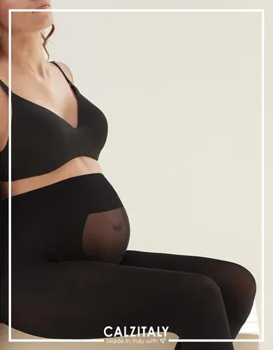 Miniatura 5 de Calzitaly - Medias de maternidad opacas - Medias de embarazo para mujer S M L XL