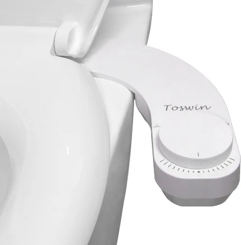 Miniatura 7 de Bidé para mano izquierda, bidé ultra delgado, control lateral izquierdo, accesorio de bidé trasero transparente para inodoro con boquillas Pomo