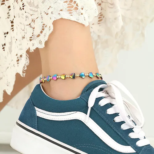 Miniatura 5 de Tobillera magnética de hematita, pulsera de tobillo antihinchazón, terapia magnética de drenaje linfático, alivio del dolor de ansiedad, pulsera