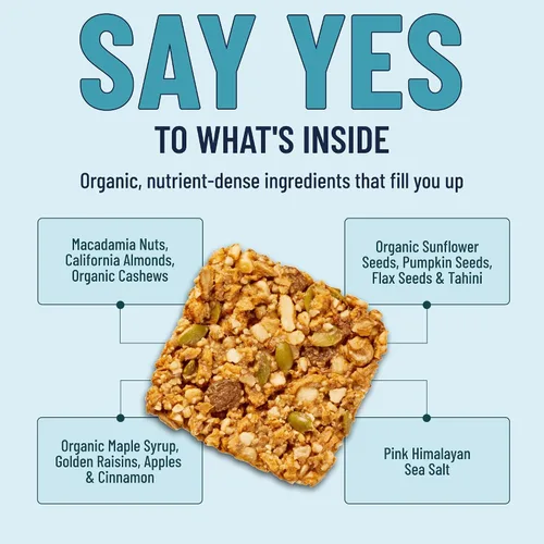 Miniatura 8 de The YES Bar Barra de manzana y canela crujiente – Proteína a base de plantas, barra de aperitivo decadente – Vegana, paleo, sin gluten, sin lácteos