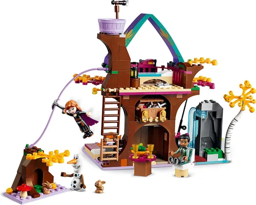 Miniatura 7 de LEGO Disney Frozen II Enchanted Treehouse 41164 Kit de construcción de casa del árbol de juguete con muñeca Anna y figura de conejo para juego