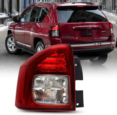 AUTOONE - Para 2014 2015 2016 2017 Jeep Compass luces traseras de fábrica con bombillas, lado del conductor (LH)