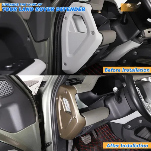 Miniatura 2 de Adhesivo decorativo para Land Rover Defender 2020-2025, 90, 110, 130, accesorios interiores (marrón)
