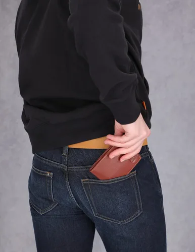 Miniatura 8 de Timberland Billetera de seguridad para hombre Wellington de cuero RFID plegable