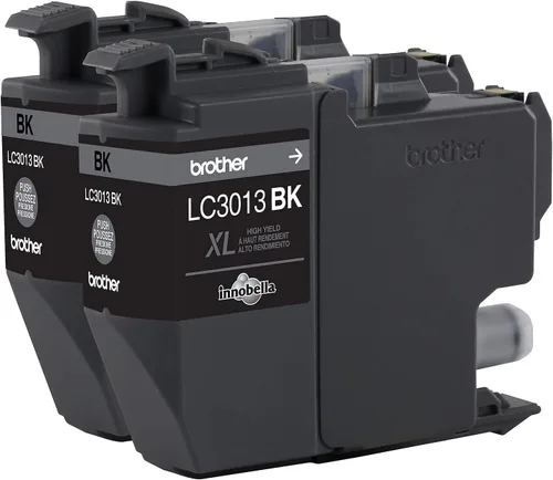 Miniatura 3 de Brother LC30132PKS - Paquete de 2 cartuchos de tinta negra de alto rendimiento, rendimiento de página de hasta 400 páginas/cartucho, LC3013 Negro