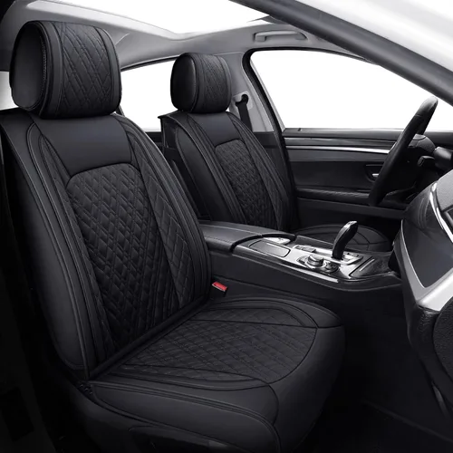 Miniatura 2 de YIERTAI Fundas universales para asientos delanteros compatibles con Hyundai Tucson Elantra Sonata Nissan Rogue Crosstrek Honda CRV Buick Century