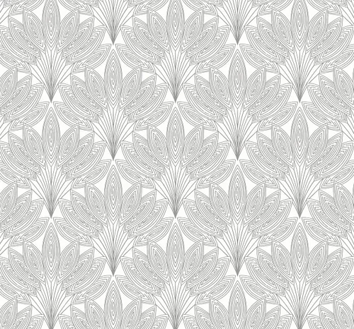 Miniatura 11 de NextWall Papel tapiz autoadhesivo de hojas de pavo real de mediados de siglo (ébano)