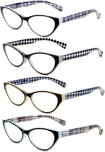 Miniatura 9 de Calabria Emily - Lentes de lectura de ojo de gato para mujer, elegantes y a la moda, lentes de ojo de gato, lectores de potencia individuales, sin