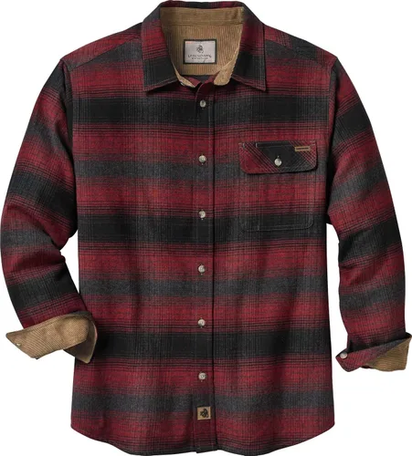 Miniatura 12 de Legendary Whitetails Camisa de franela de manga larga con botones para hombre, 100% algodón