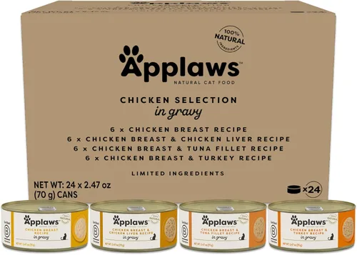 Miniatura 7 de Applaws Alimento húmedo natural para gatos en salsa, ingredientes limitados y naturales, alto contenido de proteínas sin aditivos artificiales
