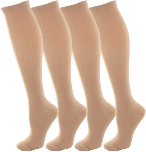 Miniatura 7 de NOVAYARD Calcetines de compresión para hombres y mujeres graduados 15-20 mmHg (4 pares)