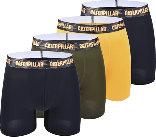 Caterpillar Paquete de 4 calzoncillos tipo bóxer Comfort Core para hombre