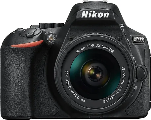 Nikon D5600 DX formato digital SLR con AF-P DX NIKKOR 0.709-2.165 in f/3.5-5.6G VR, pantalla táctil, Wi-Fi, Bluetooth (renovado)
