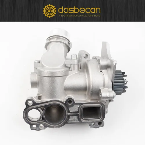 Miniatura 5 de Dasbecan Ensamblaje de Bomba de Agua Eléctrica de Aluminio para Motor Reemplaza # 06H121026CQ 06H121026AB Compatible con 2008-2016 Audi A3 A4 A5 A6
