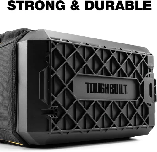 Miniatura 3 de TOUGHBUILT StackTech - Bolsa de herramientas de poliéster negro con cremallera de 11 pulgadas