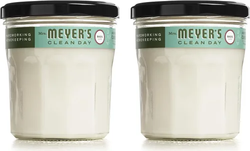 Miniatura 20 de Mrs. Meyer's Vela aromática de soja para aromaterapia, 35 horas de tiempo de combustión, hecha con cera de soja y aceites esenciales, edición