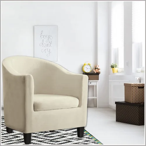 Miniatura 2 de Fundas de terciopelo para sillones, fundas de elastano para sillones, fundas elásticas para sillas de bañera, fundas protectoras para muebles, funda