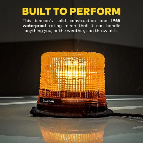 Miniatura 7 de LAMPHUS AURA 5.5" SAE Clase 1 LED de 12 W luz estroboscópica de emergencia Advertencia luz testigo para remolque construcción camiones Vehículos