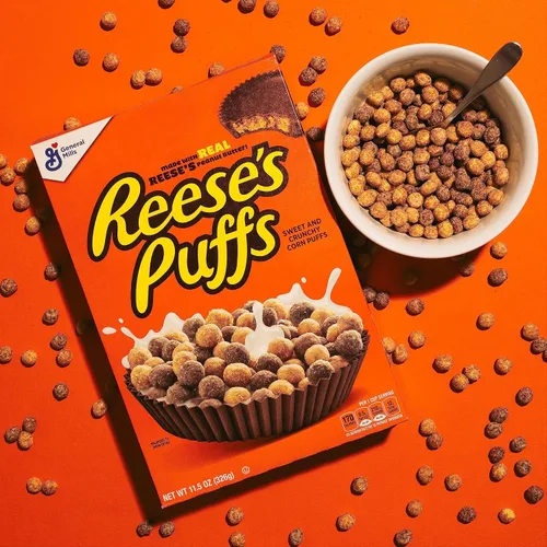 Miniatura 6 de Reese's Puffs Cereal de mantequilla de maní Chocolatey, Guardians of the Galaxy Vol. 3 Edición especial, tamaño familiar, 19.7 onzas (paquete de 2)