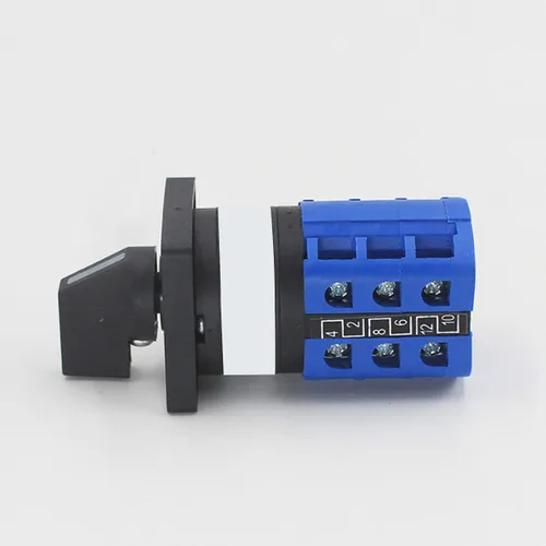 Miniatura 3 de Interruptor selector de cambio universal, interruptor de transferencia de potencia, 4 posiciones 12 terminales, LW26-10/3 0-3 380V 10A Motor