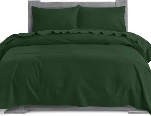 Miniatura 28 de Elegant Comfort Juego de sábanas suaves de franela de 100 % algodón turco, 4 piezas, calidad premium, sábana bajera con bolsillo profundo, ultra