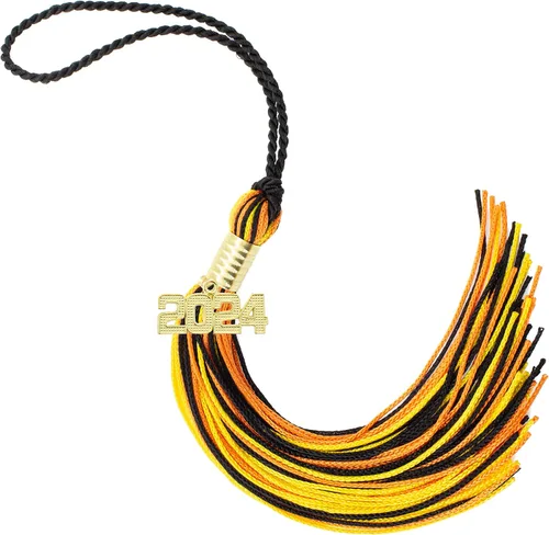 Miniatura 497 de Borla de graduación Aqua 2022, todos los colores escolares disponibles, fabricada en Estados Unidos