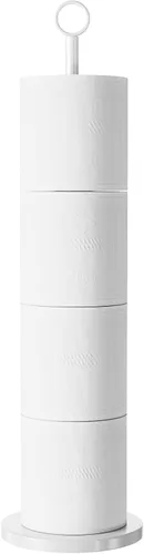 Miniatura 11 de Soporte para papel higiénico (con función de reserva), soporte de almacenamiento de rollos de repuesto independiente, acero inoxidable