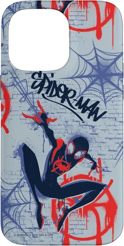 Funda con estampado de graffiti para iPhone 14 Pro Max Marvel Spider-Man Into the Spider-Verse