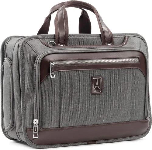 Miniatura 8 de Travelpro Platinum Elite - Maletín de negocios expandible de 16 pulgadas, Gris Vintage, 16 - pulgadas, Platinum Elite - Maletín de negocios