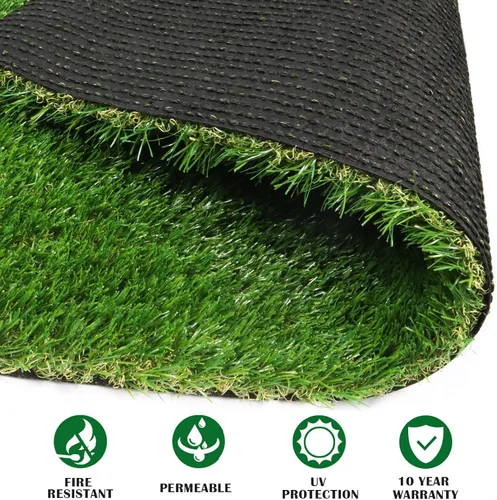 Miniatura 4 de ZGR HOME&GARDEN césped artificial de primera calidad, césped realista, césped sintético, césped grueso para mascotas, para interiores y exteriores