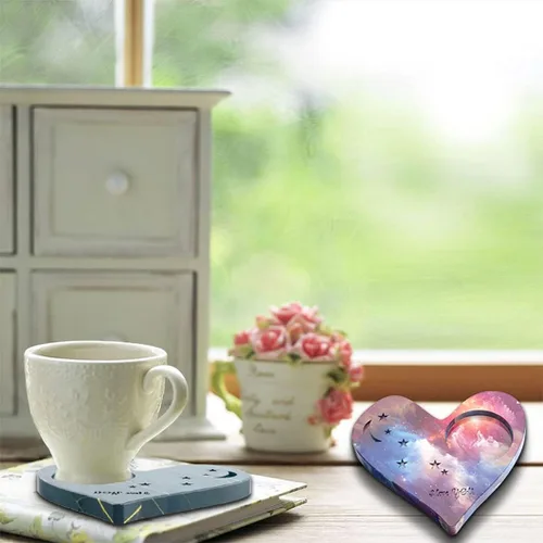 Miniatura 7 de Rolin Roly 2 moldes de resina para posavasos, molde de silicona, molde en forma de corazón, hipopótamo, moldes epoxi para fundición, portavelas