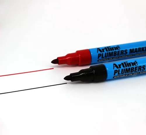 Miniatura 3 de Artline Plumbers - Marcadores permanentes, serie profesional, para uso en superficies húmedas, marcadores de construcción impermeables, punta