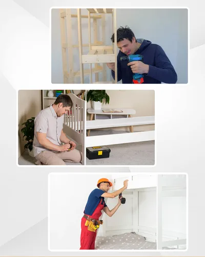 Miniatura 7 de Kit de Reemplazo de Tornillos y Accesorios para Cunas - Juego de 20 Pernos para Marco de Cama Infantil y Tuercas de Barril, Tornillos de Cabeza