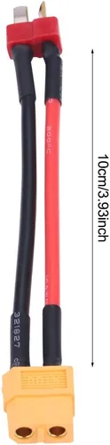 Miniatura 3 de Alomejor Adaptador de cargador RC, cable seguro y confiable de 14 AWG, adaptador de corriente para automóvil, cable de 3.9 in, 2