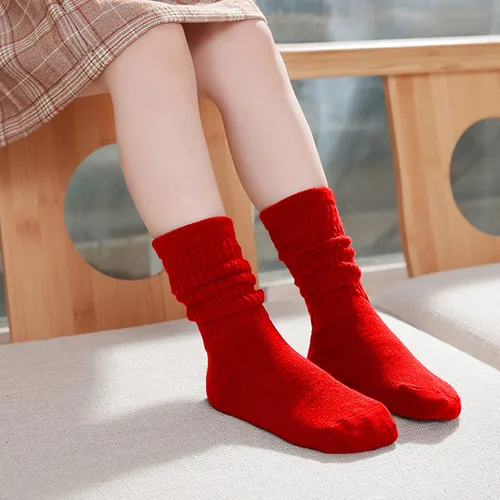 Miniatura 2 de DOOVID Calcetines largos hasta la rodilla para niños y niñas, calcetines largos de algodón