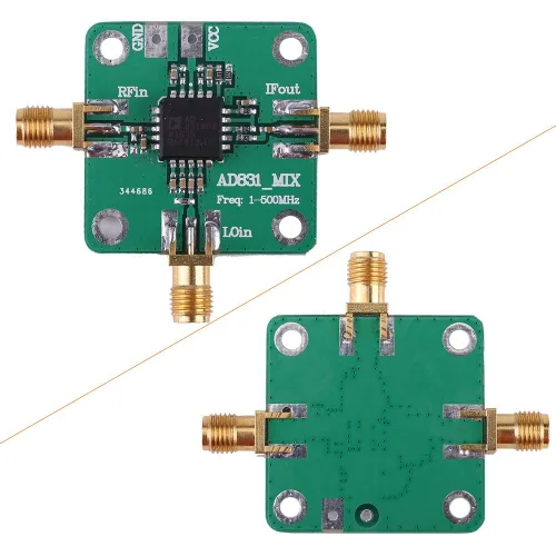 Miniatura 5 de AD831 transductor de alta frecuencia módulo mezclador RF 500MHz ancho de banda mezcla abajo mezcla mezclador equilibrado doble convertidor