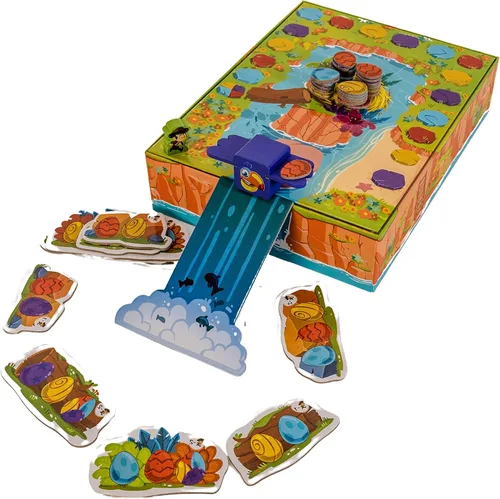 Miniatura 2 de Slidin' Toucan Fun Cooperative Action - Juego de mesa preescolar para niños y familias, juego educativo de tucán y huevos de Blue Orange Games - 2 a