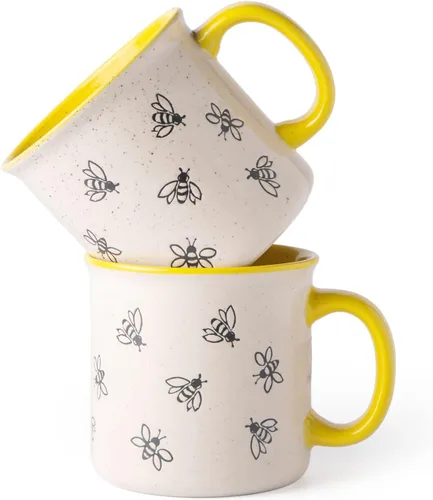 AmorArc Tazas de café de cerámica grandes de 22 onzas, tazas de sopa de gran tamaño con mango grande para hombres, mujeres, papá, mamá, taza grande