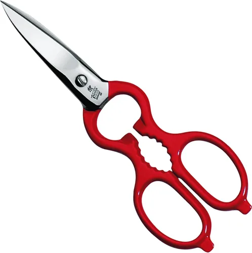 Zwilling 43924-200 - Tijeras de cocina clásicas de acero inoxidable, color rojo, fabricadas en Alemania