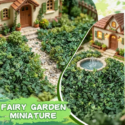 Miniatura 4 de Warmtree Hojas en Miniatura Realistas Hojas de Simulación para Bricolaje Mini Modelo Ferrocarril Jardín de Hadas Arquitectura Diorama Paisaje Diseño