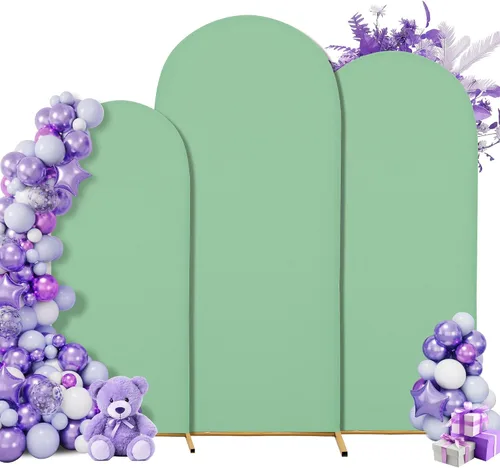 Miniatura 41 de Funda para arco de boda de 6 pies, tela elástica para arcos pequeños, cabinas de fotos y decoración de fiestas, para cumpleaños, duchas