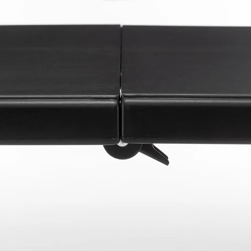 Miniatura 9 de BTEXPERT Juego de 2, mesa plegable de utilidad de 4 pies, ligera, altura ajustable, portátil, con asa de transporte, para interiores y exteriores