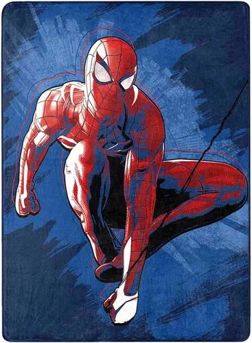 Northwest Spider-Man - Manta de seda táctil, 46 x 60 pulgadas, Spidey Splash