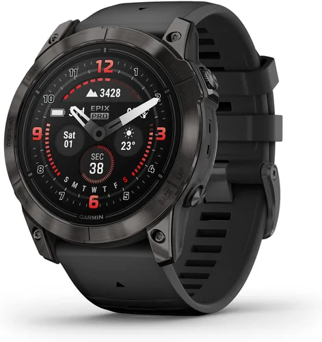 Garmin epix Pro (Gen 2) Edición Zafiro, 51mm, Reloj Inteligente de Alto Rendimiento, Tecnología de Entrenamiento Avanzada, Linterna Integrada, Negro