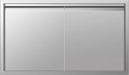 Miniatura 23 de Puertas de cocina para exteriores de 26 pulgadas de ancho x 24 pulgadas de alto con mango horizontal, puertas de acceso dobles para barbacoa, acero