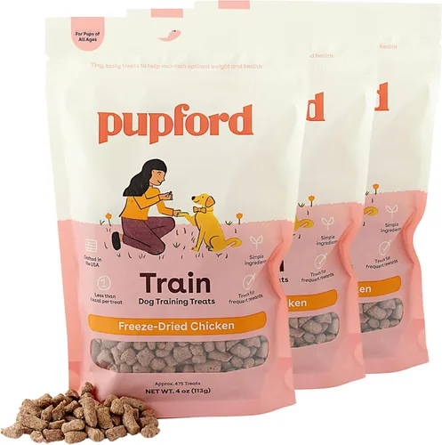 Miniatura 12 de Pupford - Golosinas de entrenamiento liofilizadas, para perros y cachorros, más de 1400 bocados con 3 ingredientes